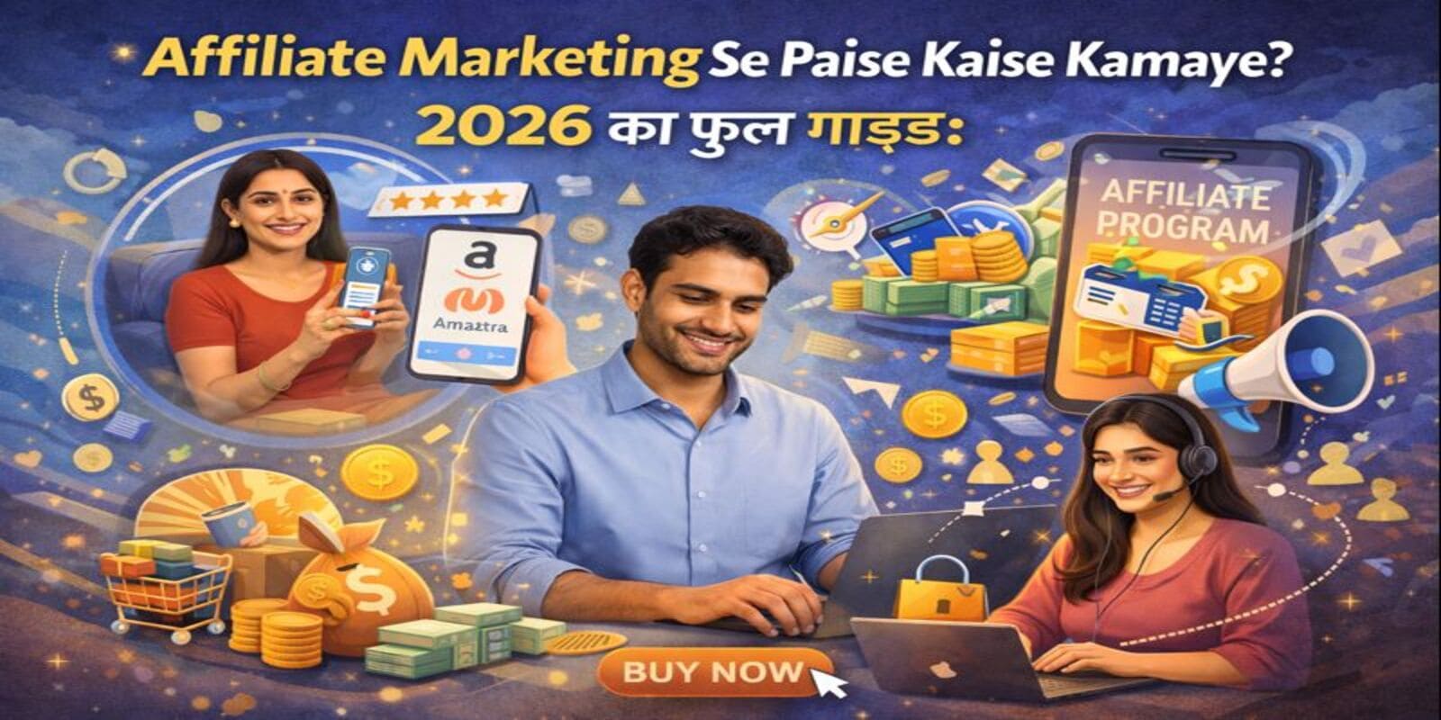 एफिलिएट मार्केटिंग से पैसे कैसे कमाएं 2026 का फुल गाइड बिना किसी निवेश के शुरू करें अपना ऑनलाइन बिज़नेस