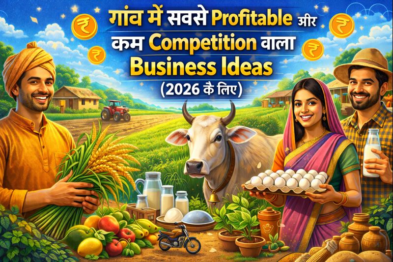 गांव में बिजनेस करने का तरीका सबसे Profitable और कम Competition वाला Village Business Ideas (2026 के लिए)