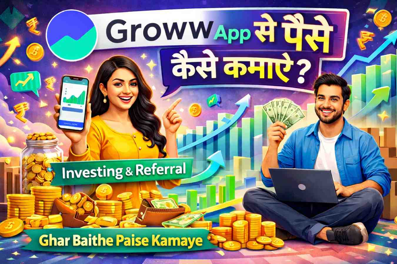 क्या सच में Groww App से घर बैठे अमीर बन सकते हैं? म्यूचुअल फंड और रेफरल से कमाई का असली सच और पूरी जानकारी