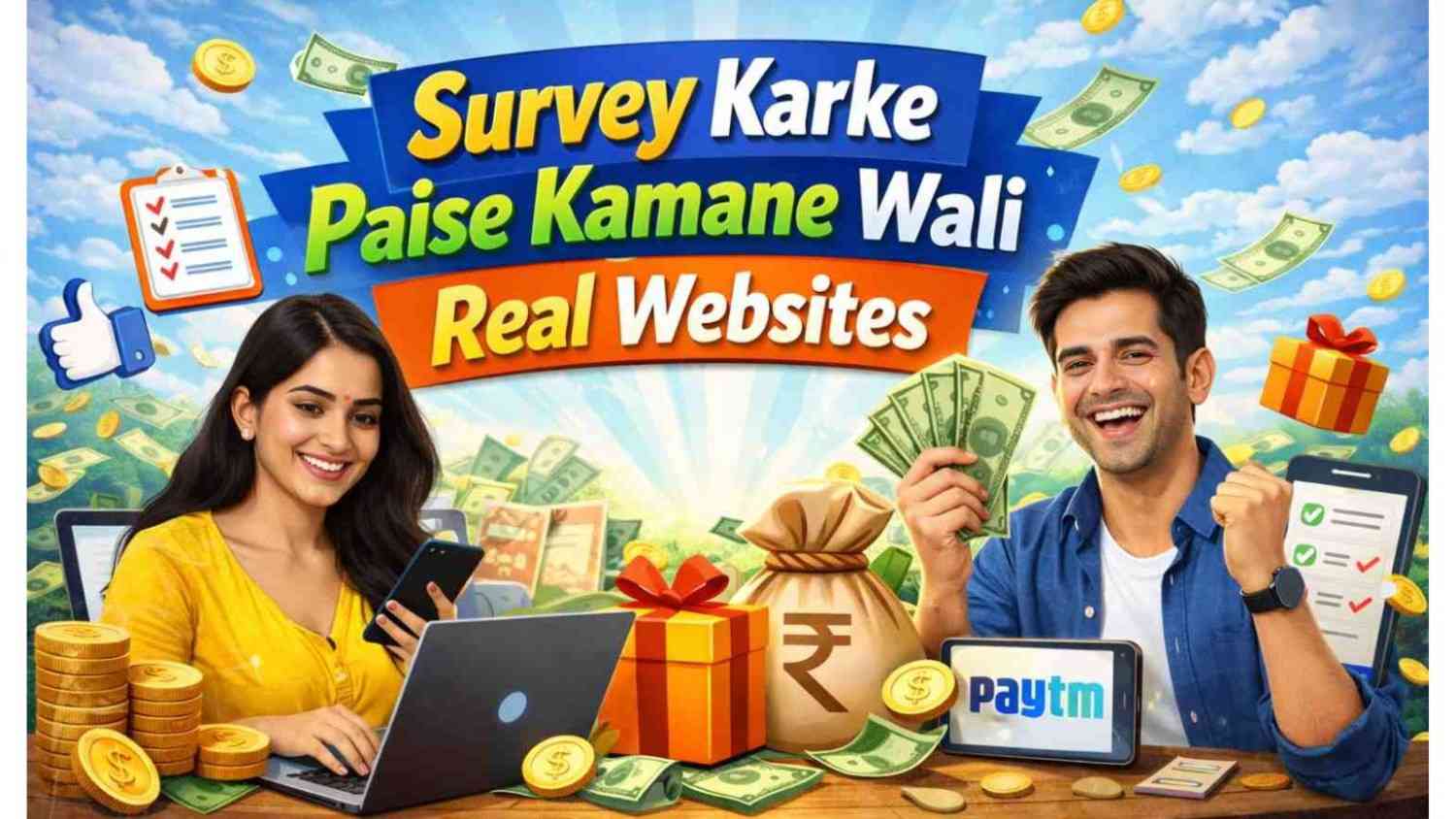 Survey करके पैसे कमाने वाली real websites: घर बैठे ऑनलाइन पैसे कमाने का एक आसान तरीका